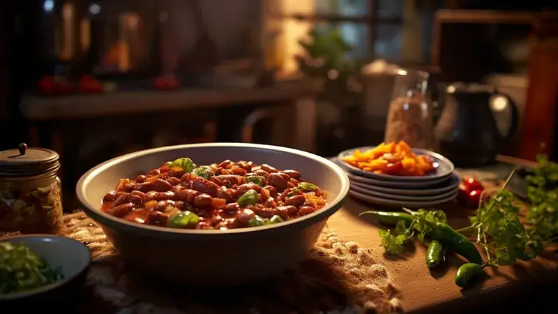 A bowl of Flavourful and Versatile Plant-Based Chili